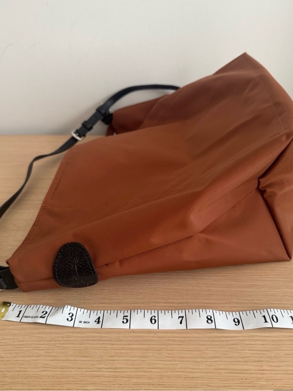 Longchamp Cognac Hobo Bag with Dark Brown Strap - Picture 13 of 14